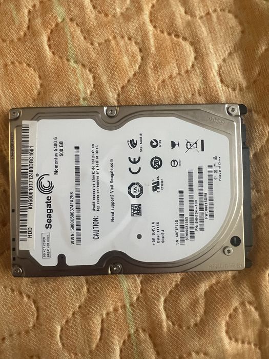 HDD laptop 500 GB marca Seagate