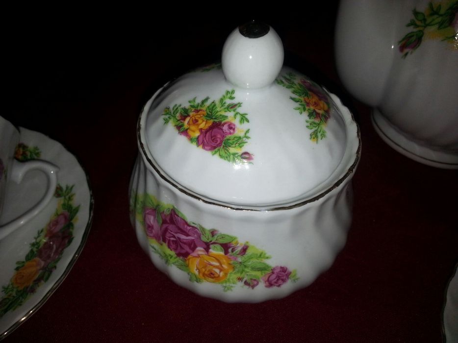 Китайский чайный сервиз позолоченный на 6 персон