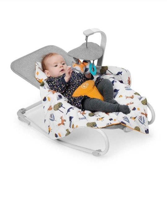 Leagan/balansoar tip sezlong, cu vibratii și melodii, Kinderkraft
