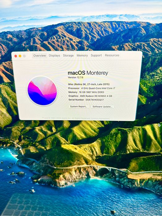 Apple iMac 27" Retina 5K•Ca si Nou•10/10•CTO•i7 Quad•16 Gb Ram•2Tb Ssd