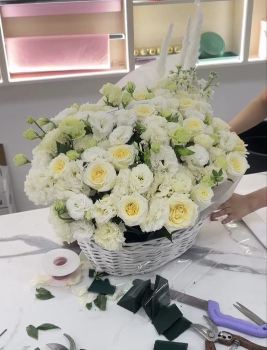 свежий букет 35.000 тг болады