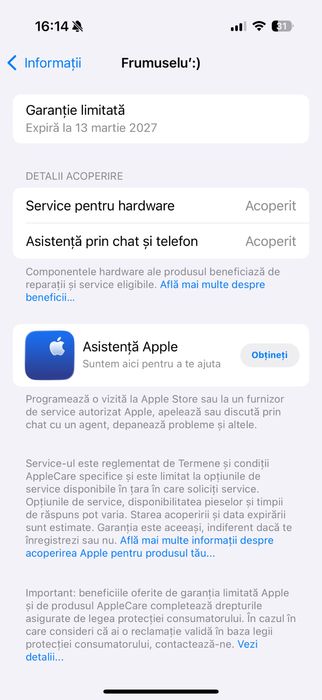Iphone 16 PRO - desert titanium NOU
