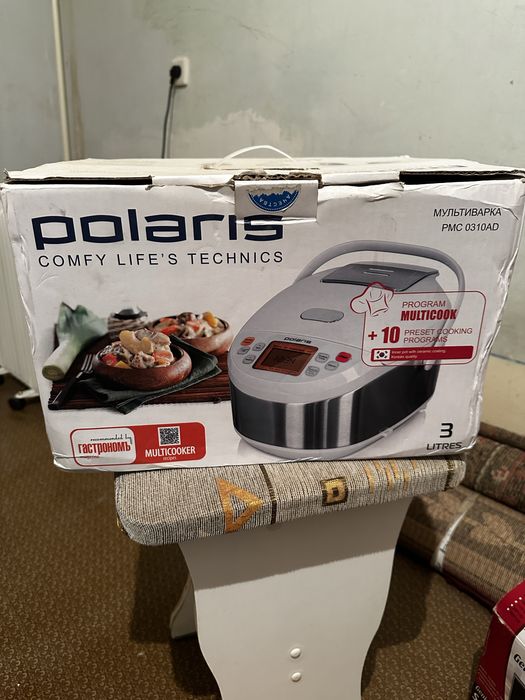 Мультиварка Polaris PMC 0310AD, 720Вт, белый/серебристый [pmc0310ad