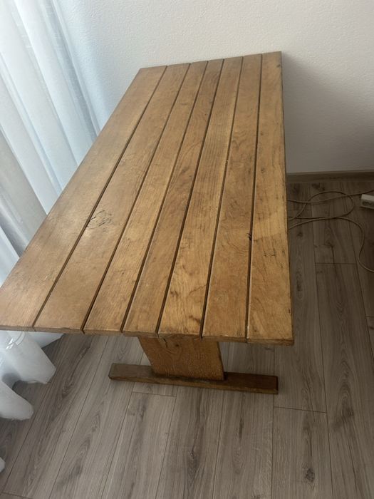 Masa si banci de stejar