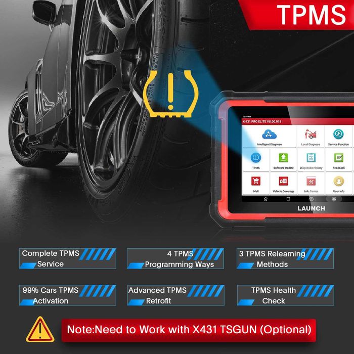 Tester diagnoza auto profesional multimarca LAUNCH X431 PRO ELITE, tableta 8" Android 10, 4GB RAM 64GB, 37+ functii service, 25 limbi, update 2 ani