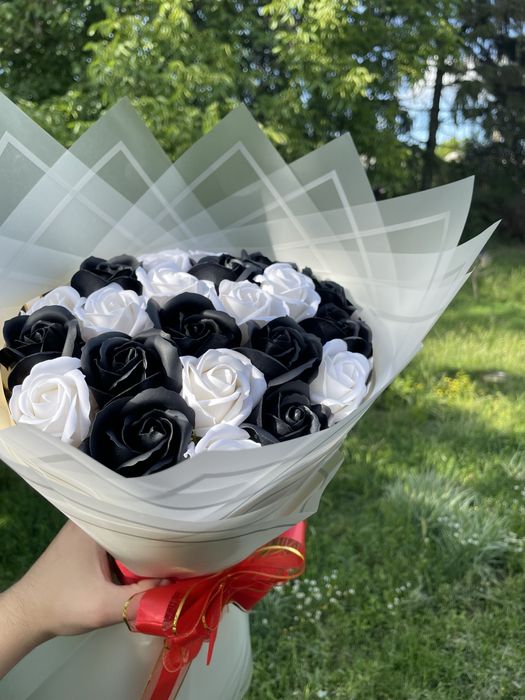 Buchete trandafiri din sapun