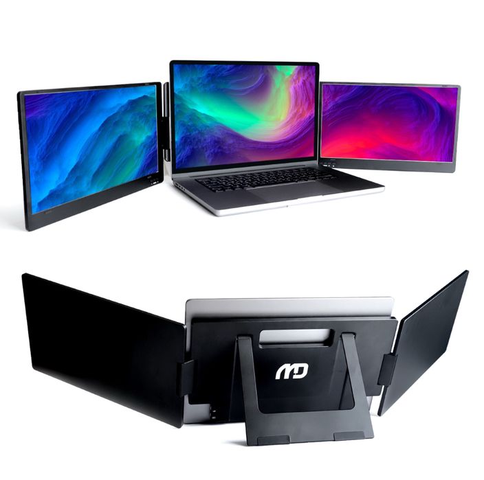 Display portabil 14’ cu 2 monitoare