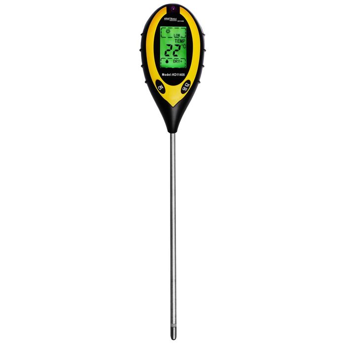 Aparat, tester digital 4 în 1 pentru masurarea solului, functii de