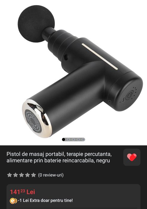 Pistol de masaj portabil NOU 50% REDUCERE