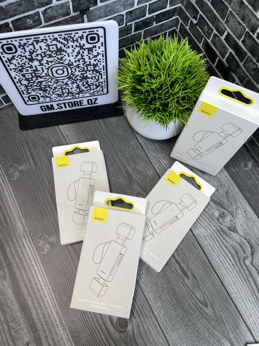 Универсальный кард-ридер Baseus Lite SD/TF USB Type A/USB Type C