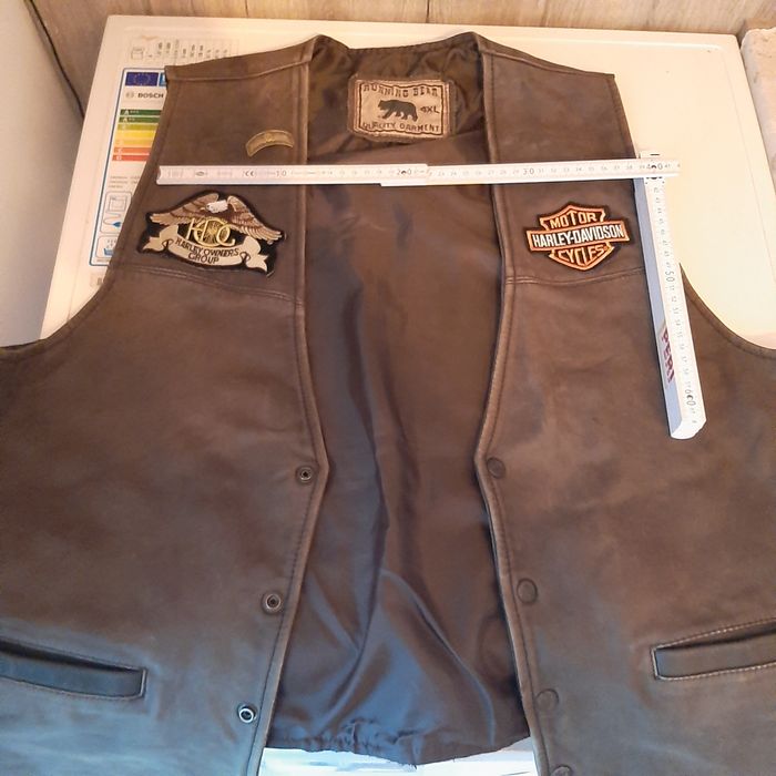 Мъжки кожен елек Harley Owners Group