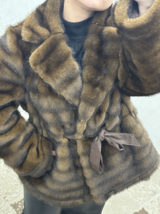 Эко шуба (коричневая)