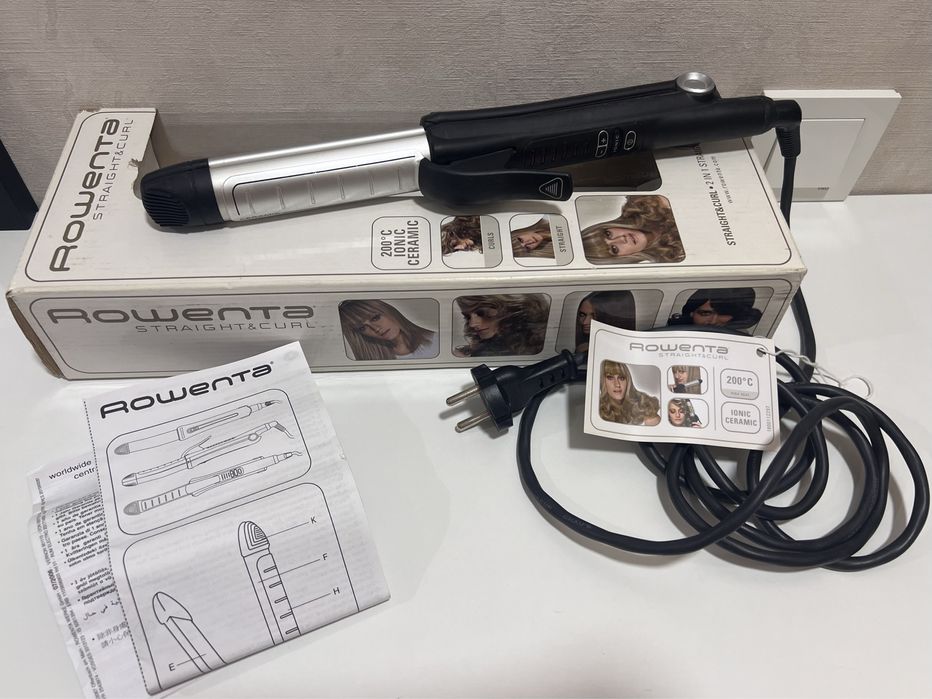 Продам утюжок + плойка 2 в 1 от Rowenta с ионизацией (Оригинал)