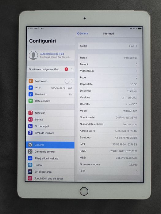Ipad air 2 16Gb Wifi si sim