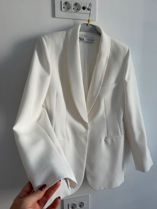 Blazer alb Zaraa