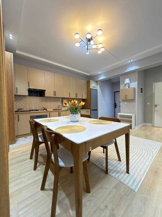 2х-комнатная 55 м², Яккасарай, с мебелью