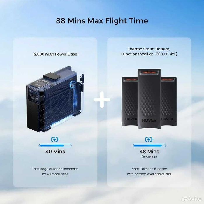 HOVERAir X1 Pro 4K — дрон-комплект для катания на лыжах