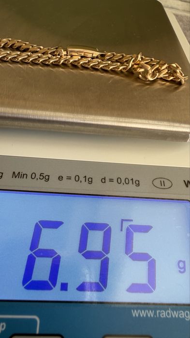 Златна гривна Монако 14 карата 21.5см