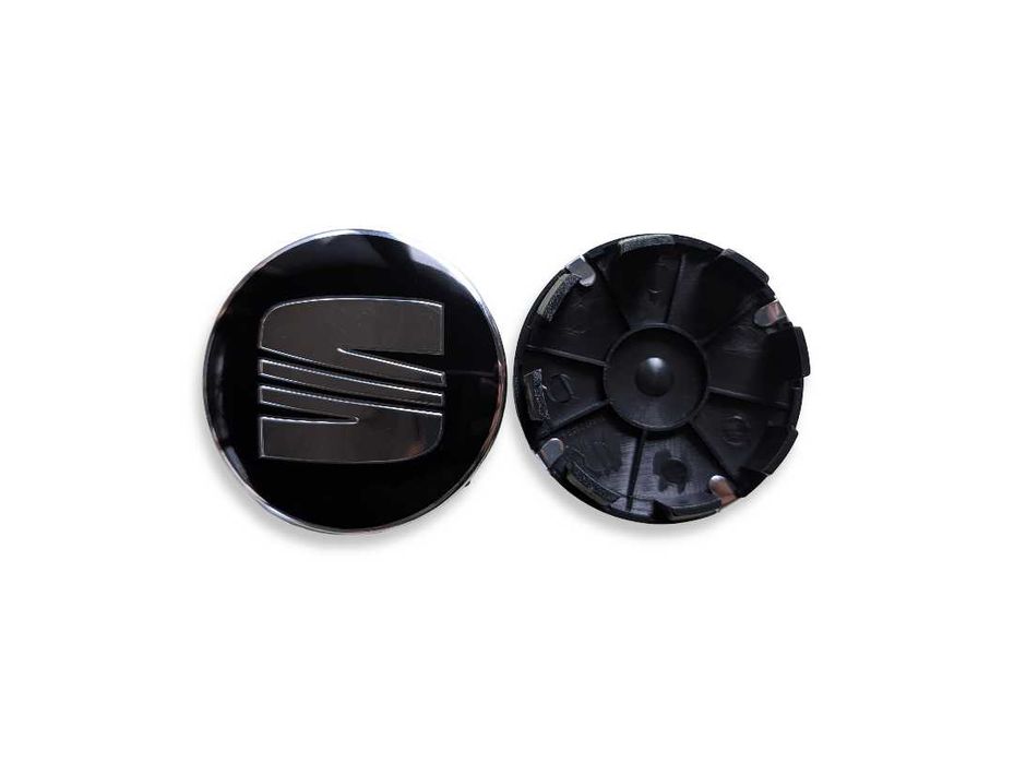Капачки за джанти за Seat Сеат 56mm 60mm 63mm - Сребристи, Черни