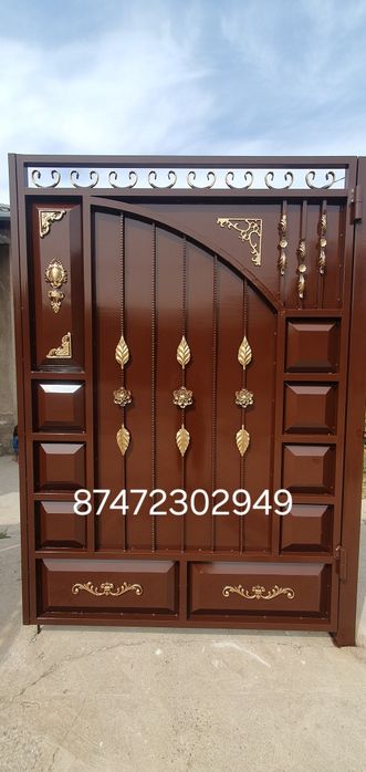 Покраска ворот крыш