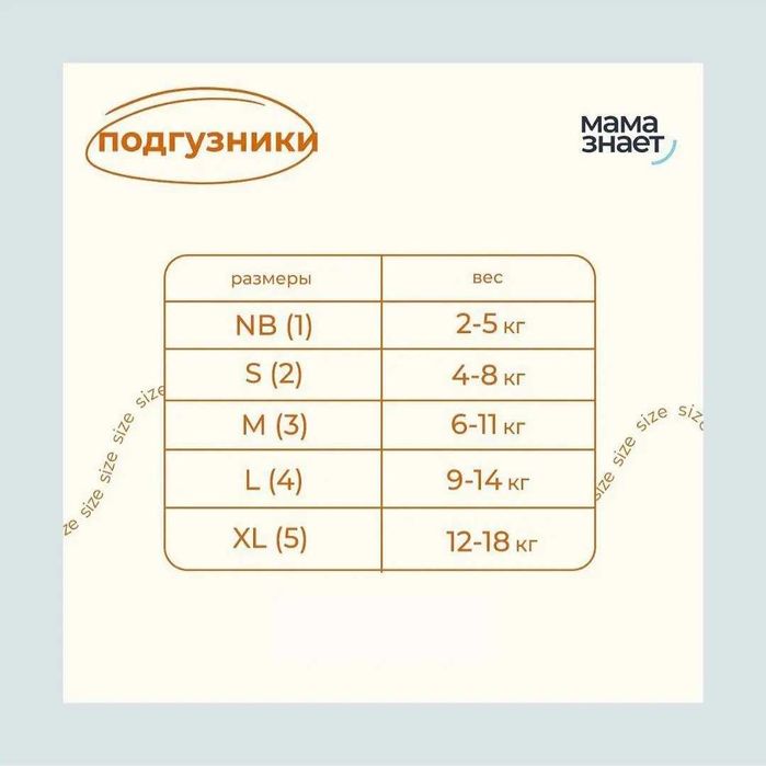 Продаются подгузники и трусиковые тоже есть