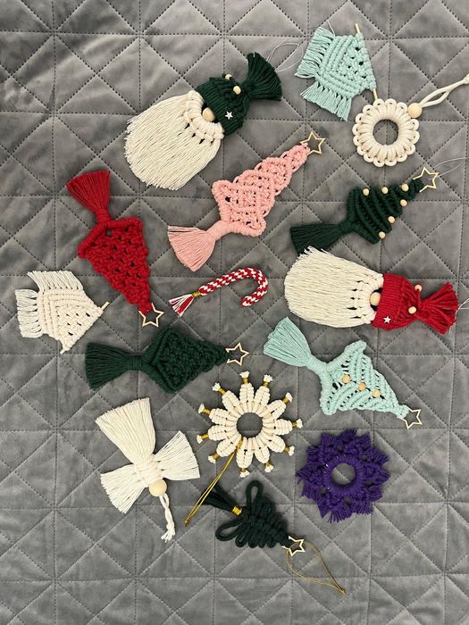 Decorațiuni handmade macrame