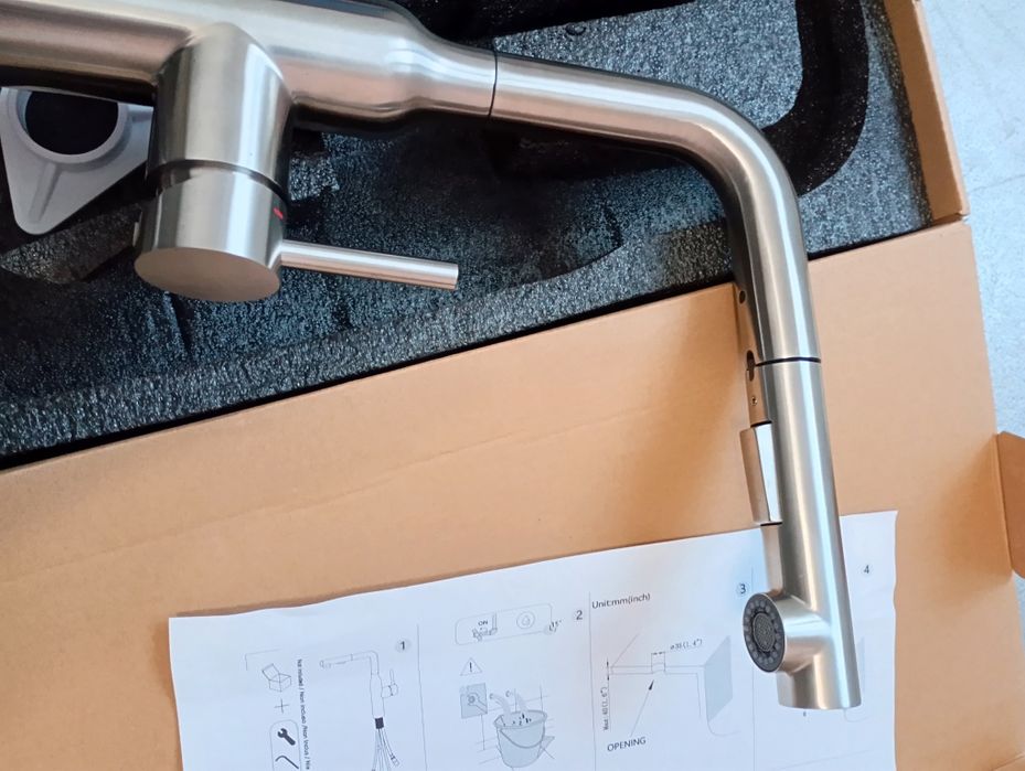 Смесител за кухня , кухненски смесител , издърпващ се смесител