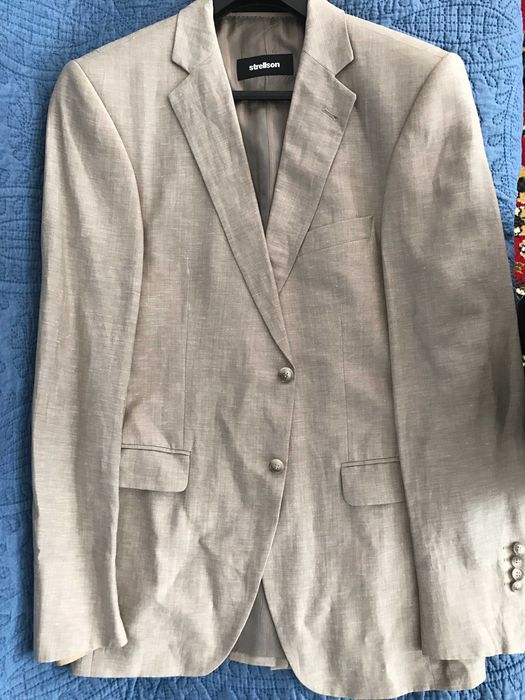 Спортноелегантно сако STRELLSON, фина вълна и лен,лятно, ново-НАМАЛЕНО