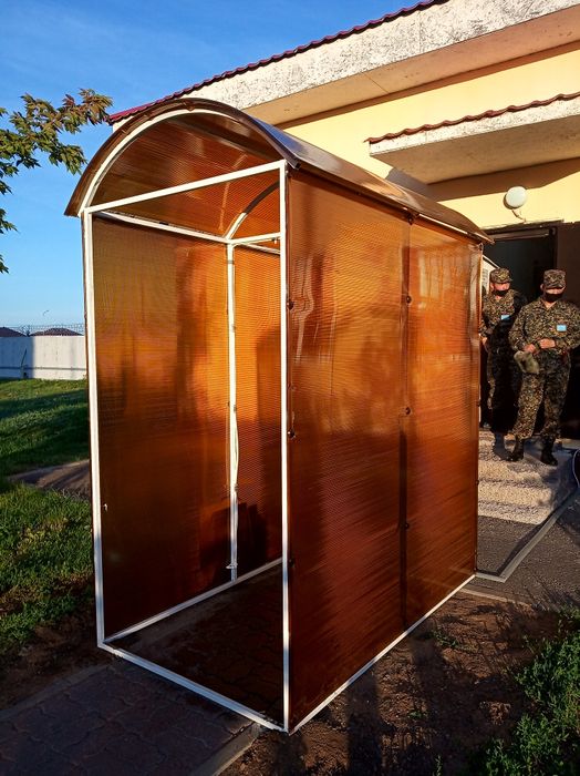 Дезинфекционный тоннель коридор барьер установка арка рамка коврик: 340 ...