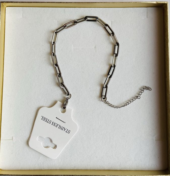 Brarara argintie din otel inoxidabil