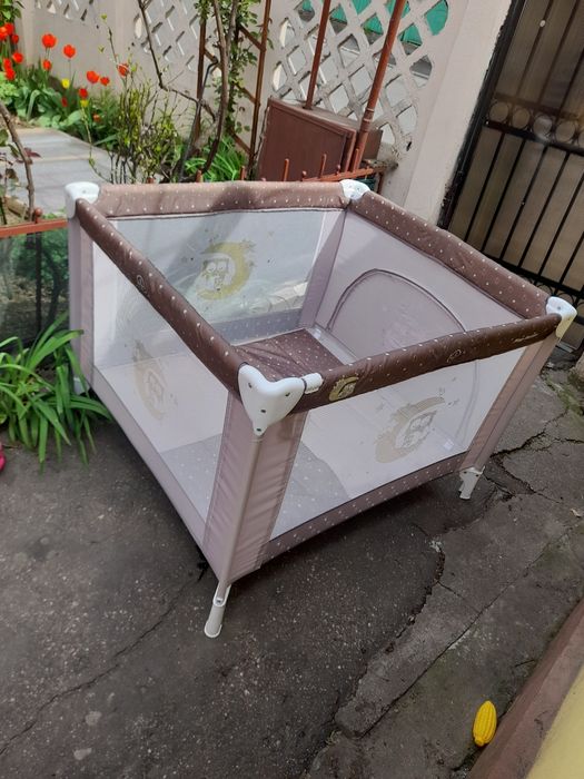 Vind țarc de joacă bebeluși  pliabil în husă 120×120cm