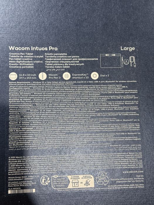 Tableta Grafica Wacom Intuos Pro Large - pen tablet