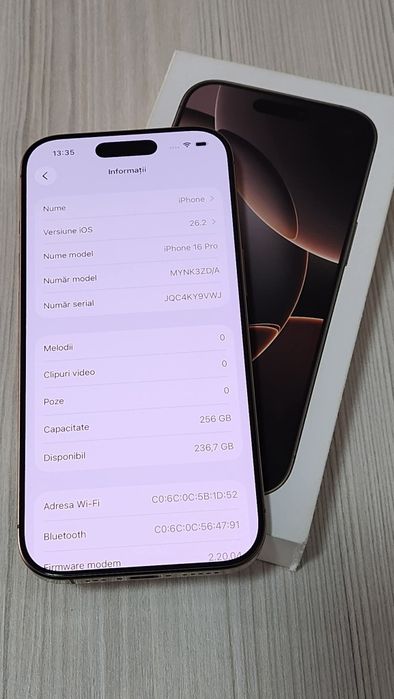 Apple iPhone 16 Pro Desert Titanium 256GB