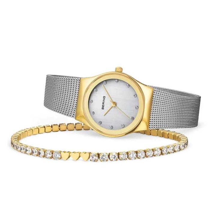 Нов дамски часовник BERING 12927-001-GWP - гаранция
