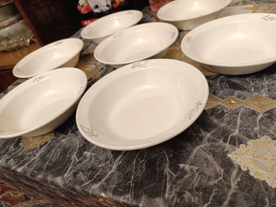 Старинные рижские тарелки для супа, холодца