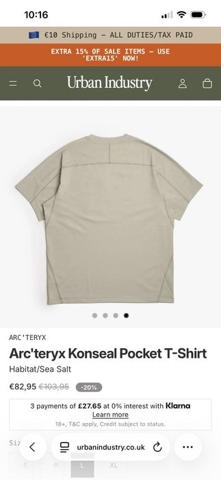 Arc'teryx Konseal Pocket-Ориг.тениска