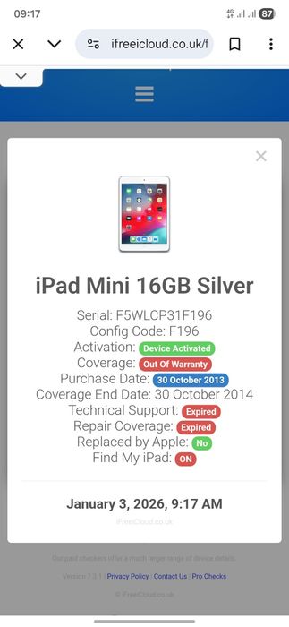I pad mini 16 gb