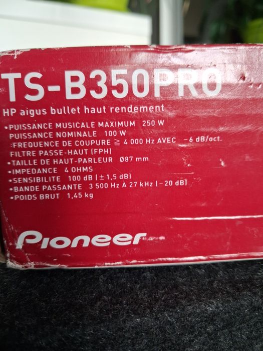 Високочестотни говорители за кола Pioneer  Bullet Ts-B350PRO