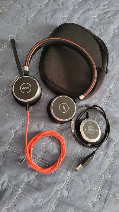 Casti Stereo Jabra Evolve 40, On-Ear, Negru