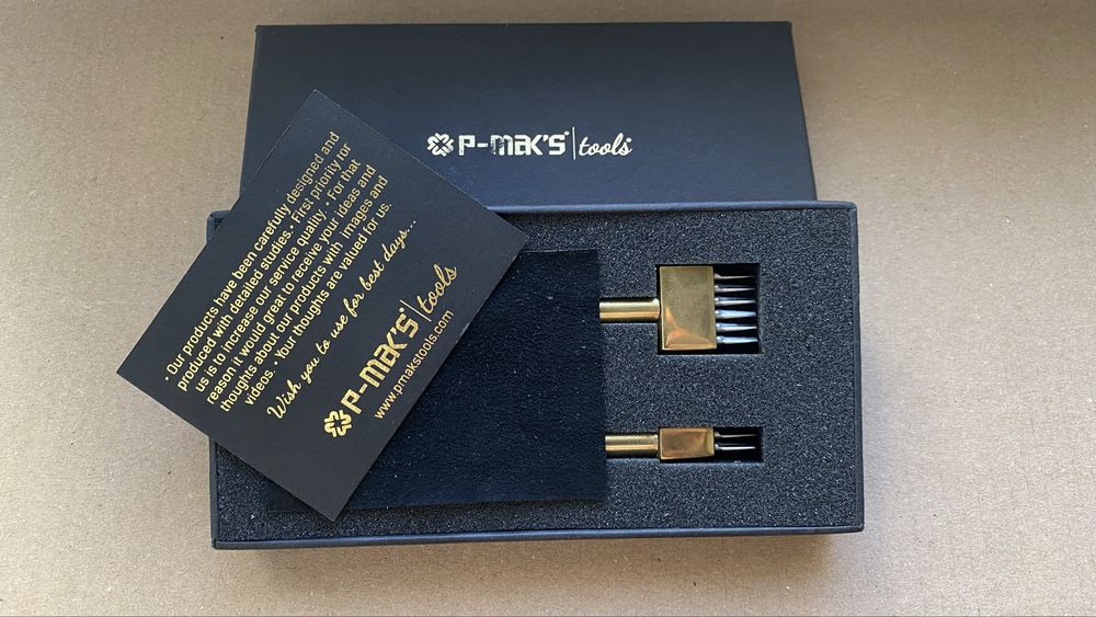 Set dălți French profesionale pentru pielărie (6 dinți + 2 dinți, pas 3.38mm) - Noi, nefolosite!