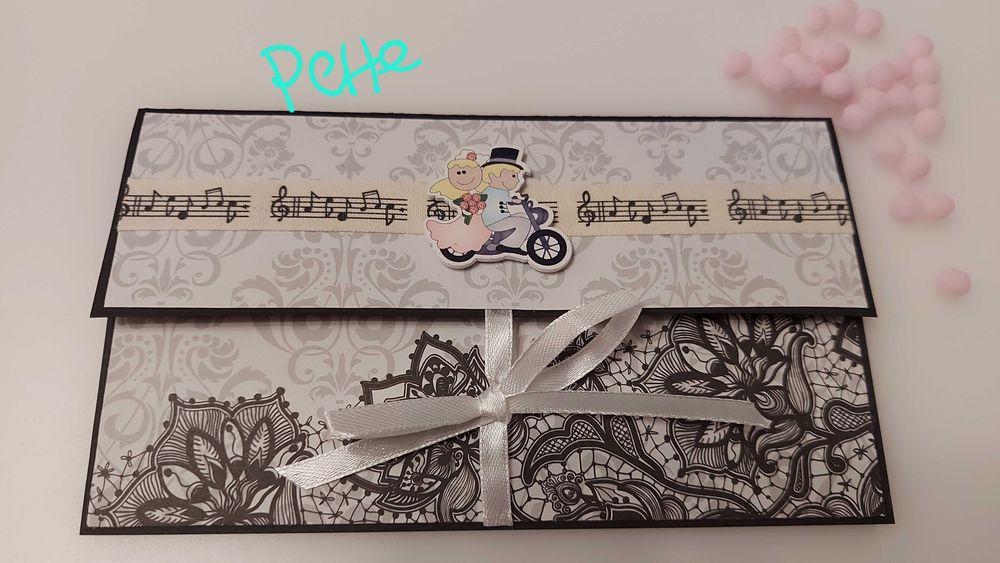 Плик (чантичка) за подарък на пари, ръчно изработени, бал, сватба