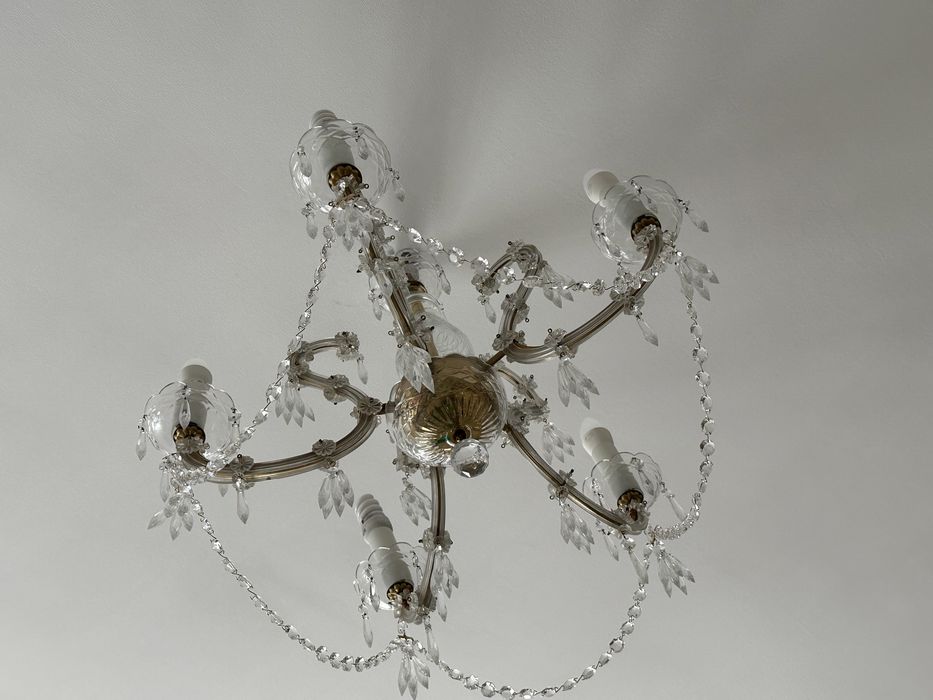 Чешская хрустальная люстра