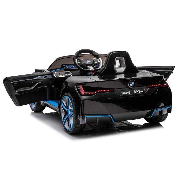 Masinuta electrica BMW i4, neagra,garantie!,CADOU:NR AUTO PERSONALIZAT