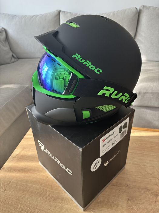 Casca Ruroc full face, model RG1-DX Black Viper