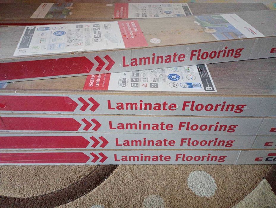 Parchet laminat de calitate Egger 12 mm grosime, nou sigilat 80 lei mp