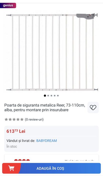 Poarta siguranta  copii  Reer