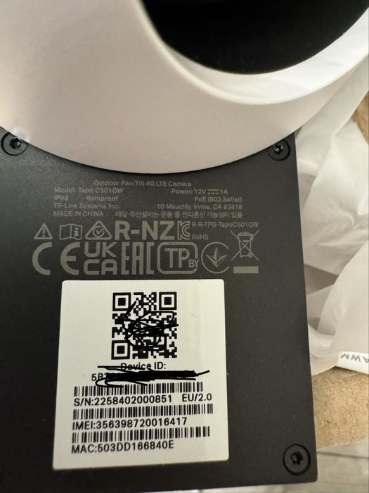 Camera supraveghere video 4g LTE Tapo C501GW