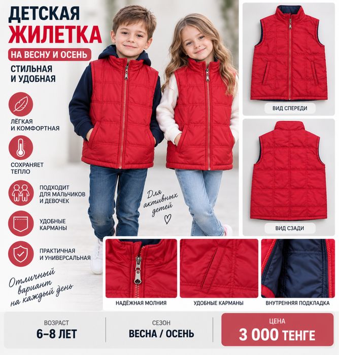 Прожам детскую жилетку