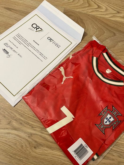 Tricou Puma Cristiano Ronaldo 7 Semnat Autograf CR7 Portugal