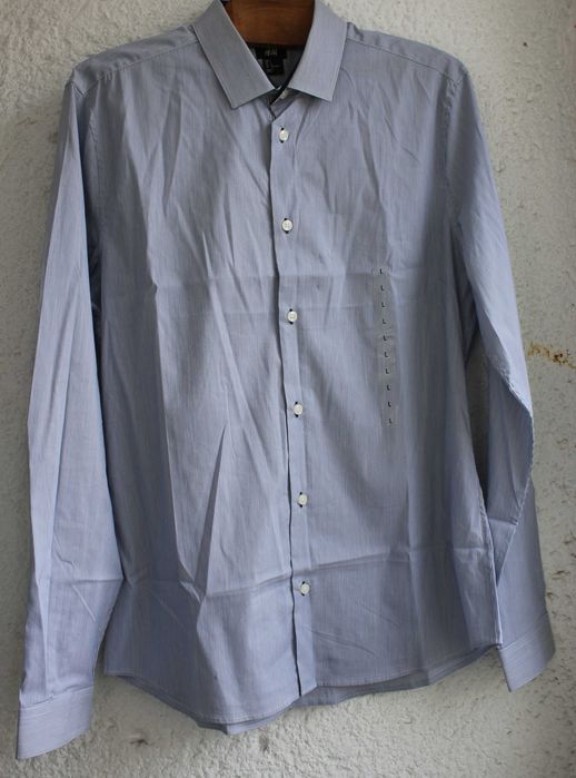 Camasa H&M, masura L, slim fit, noua, cu eticheta, bumbac